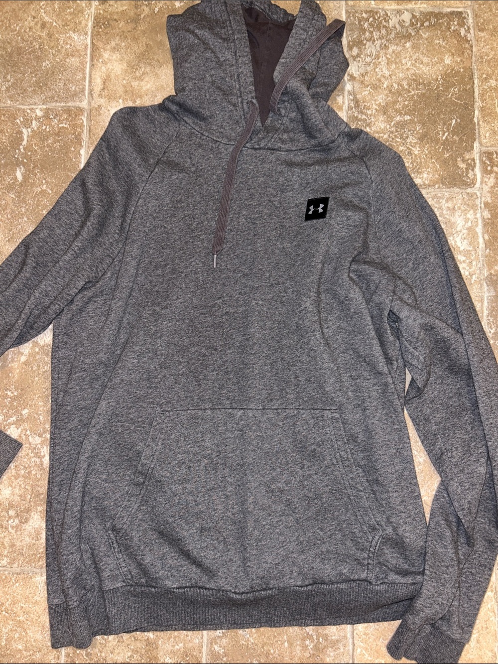 Under Armour Men's Dark Heather Gray Pullover Hoodie